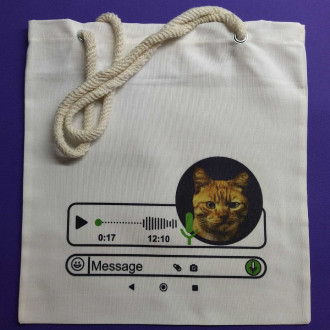 Сумка "WhatsApp кот"